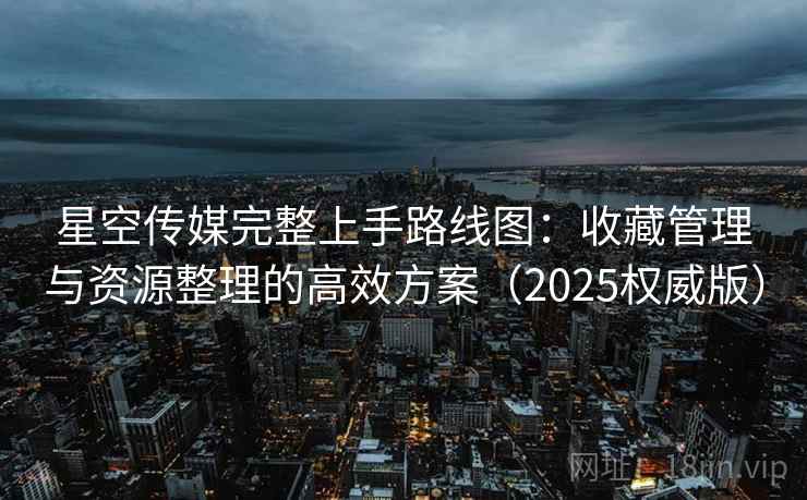 星空传媒完整上手路线图：收藏管理与资源整理的高效方案（2025权威版）