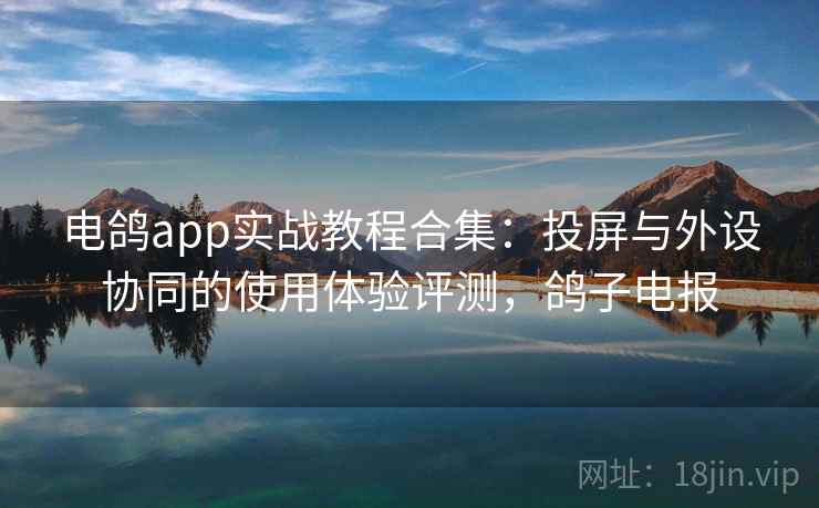 电鸽app实战教程合集：投屏与外设协同的使用体验评测，鸽子电报