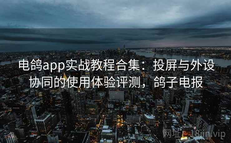 电鸽app实战教程合集：投屏与外设协同的使用体验评测，鸽子电报