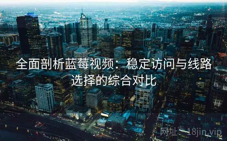 全面剖析蓝莓视频：稳定访问与线路选择的综合对比