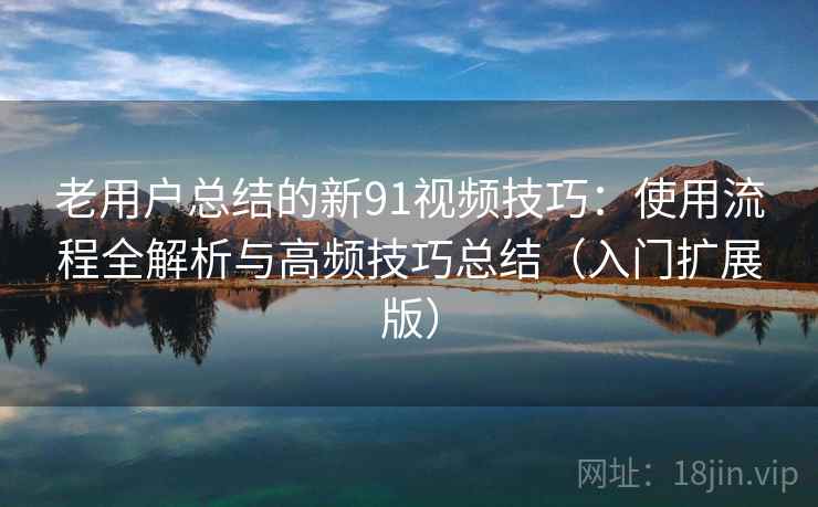 老用户总结的新91视频技巧：使用流程全解析与高频技巧总结（入门扩展版）