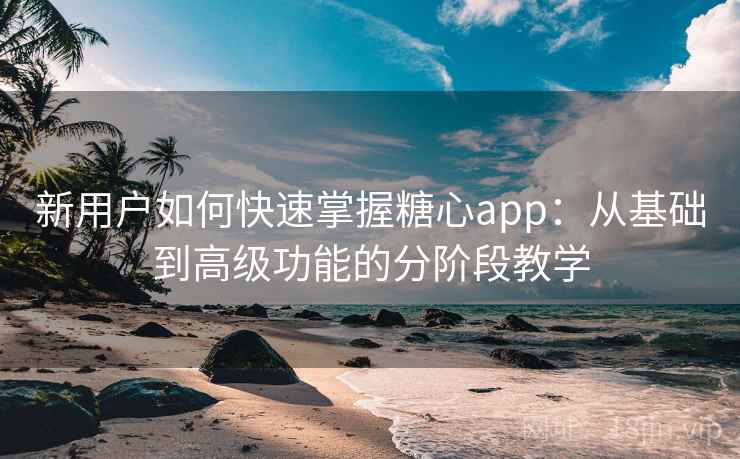 新用户如何快速掌握糖心app:从基础到高级功能的分阶段教学 新用户如何快速掌握糖心app:从基础到高级功能的分阶段教学