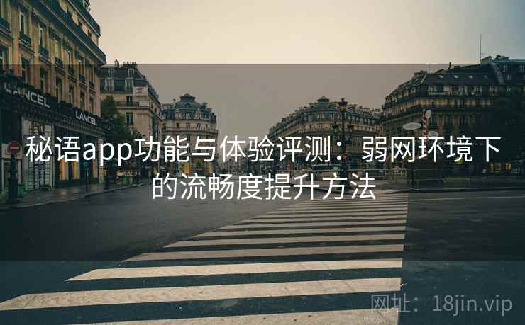秘语app功能与体验评测：弱网环境下的流畅度提升方法