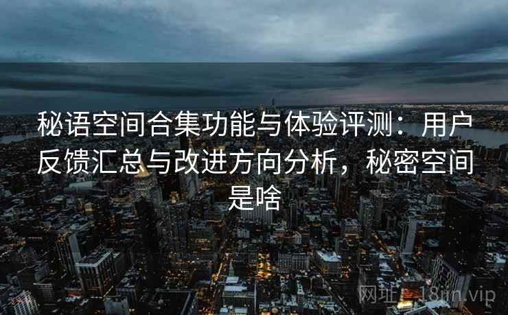 秘语空间合集功能与体验评测：用户反馈汇总与改进方向分析，秘密空间是啥