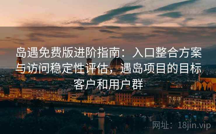 岛遇免费版进阶指南：入口整合方案与访问稳定性评估，遇岛项目的目标客户和用户群