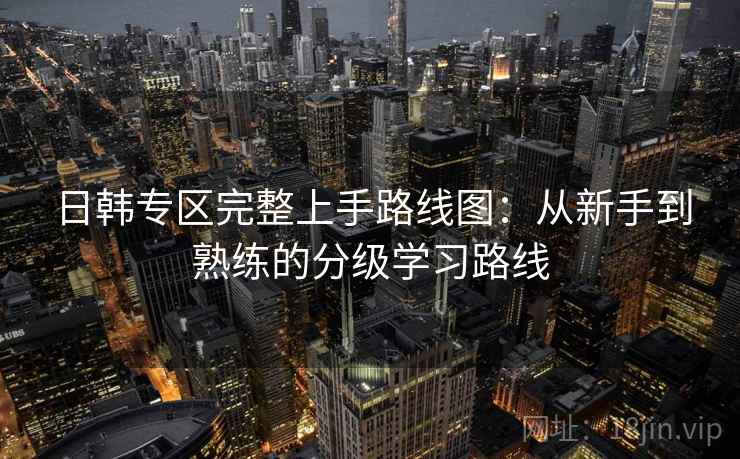 日韩专区完整上手路线图：从新手到熟练的分级学习路线